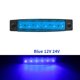 thumbnail image 3 of Luces LED externas para automóvil, 24 V/12 V, 6 LED, indicador lateral de camión, autobús, remolque, luces de freno laterales traseras, 3 of 5