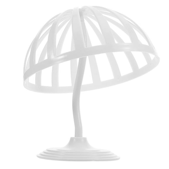 WEUVEB White Hat Storage Rack for Organized Display of Baseball Caps and Wigs