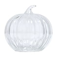 thumbnail image 2 of Hovilon Glass Pumpkin Vase for Flowers, Decorative Hydroponic Pumpkin Flower Vase in Clear Green Orange, Thick Glass Centerpiece for Fall Thanksgiving Halloween, Compact Tabletop Home Decor Gift, 2 of 6