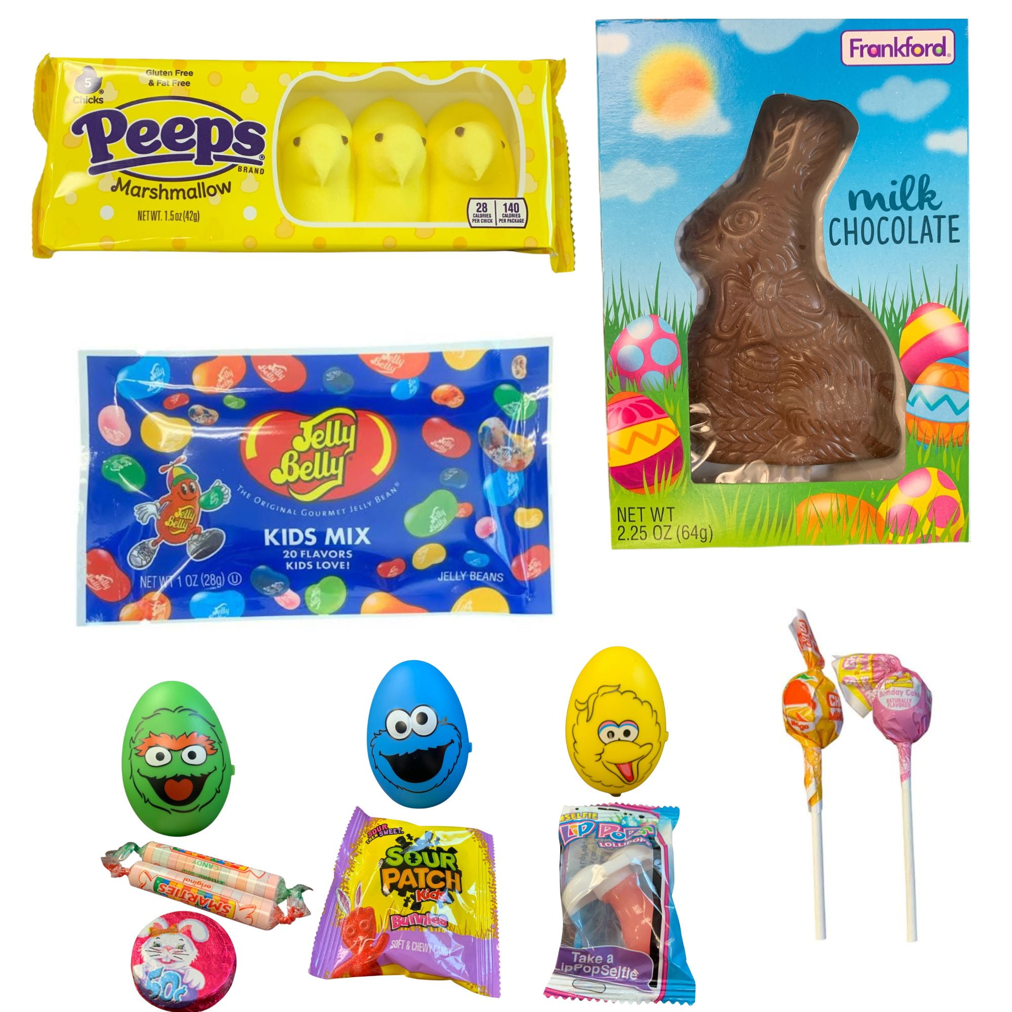 Plush Elmo Easter Basket for Kids – Sesame Street Premade & Prefilled Gift with Toys, Candy, Surprise Eggs & Plush Bunny