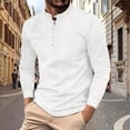 thumbnail image 2 of XIYON Mens Fashion Polo Shirts Long Sleeve Casual Solid Holiday Shirts Tops Casual Fashion Slim Fit Golf Shirts Classic Comfortable Shirts For Men, 2 of 5