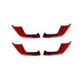 thumbnail image 4 of 4Pcs Red Carbon Fiber Door Handle Trim Cover Panel for Chevy Impala 2014-2020, 4 of 4