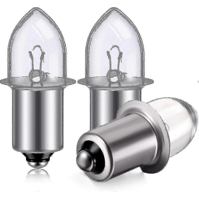 Krypton Replacement Bulb Bayonet Base for 3D/4D Flashlights, 6-Volt 0.75A, 3-Pack