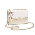 thumbnail image 2 of Mujeres Messenger Bolsa de lentejuelas Moda Single Hombro PU Cadena de cuero Correa Bolso Móvil Teléfono Móvil Flip Bolsos Bolsos Bolsos Blanco Tipo 2 Monstrate AP008901-07, 2 of 7