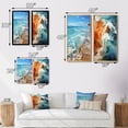 thumbnail image 4 of Designart "Coastal Reverie Beach Photo V" Coastal Beach Framed Wall Art Set Of 2 - Turquoise Beach Frame Gallery Set For Office Decor, 4 of 7