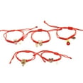 thumbnail image 3 of 5pcs Red String Bracelet Braided Rope Bracelet Wrist Red Chain (Random Style), 3 of 8