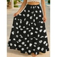 thumbnail image 2 of Moomaya Womens Cotton Resort Skirt with Pockets | Tiered Maxi Summer Skirt | 40-Inch Vacation Wear | Flowy Vacation Outfit, 2 of 7