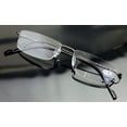 thumbnail image 2 of Full Rimless Lightweight Slim Sleek Low Profile Reading Glasses - Thin Classy Metal Smart Readers -Unisex, 2 of 4