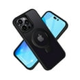 thumbnail image 4 of For iPhone 13 Pro Max Metal Chrome Kickstand [Magnetic Circle] Shockproof Matching Camera Hybrid - Black, 4 of 4