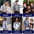 thumbnail image 5 of Adjustable Men's Suspenders with Heavy-Duty Clips, X-Back Elastic Support for Work Pants and Wedding Trousers, Strong and Functional Design 5X120cm, 5 of 5