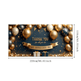 thumbnail image 5 of Decorative Design Thank You Banner Golden Theme Balloon Decoration Appreciation Banner for Office Party Employee Recognition Event, 5 of 7