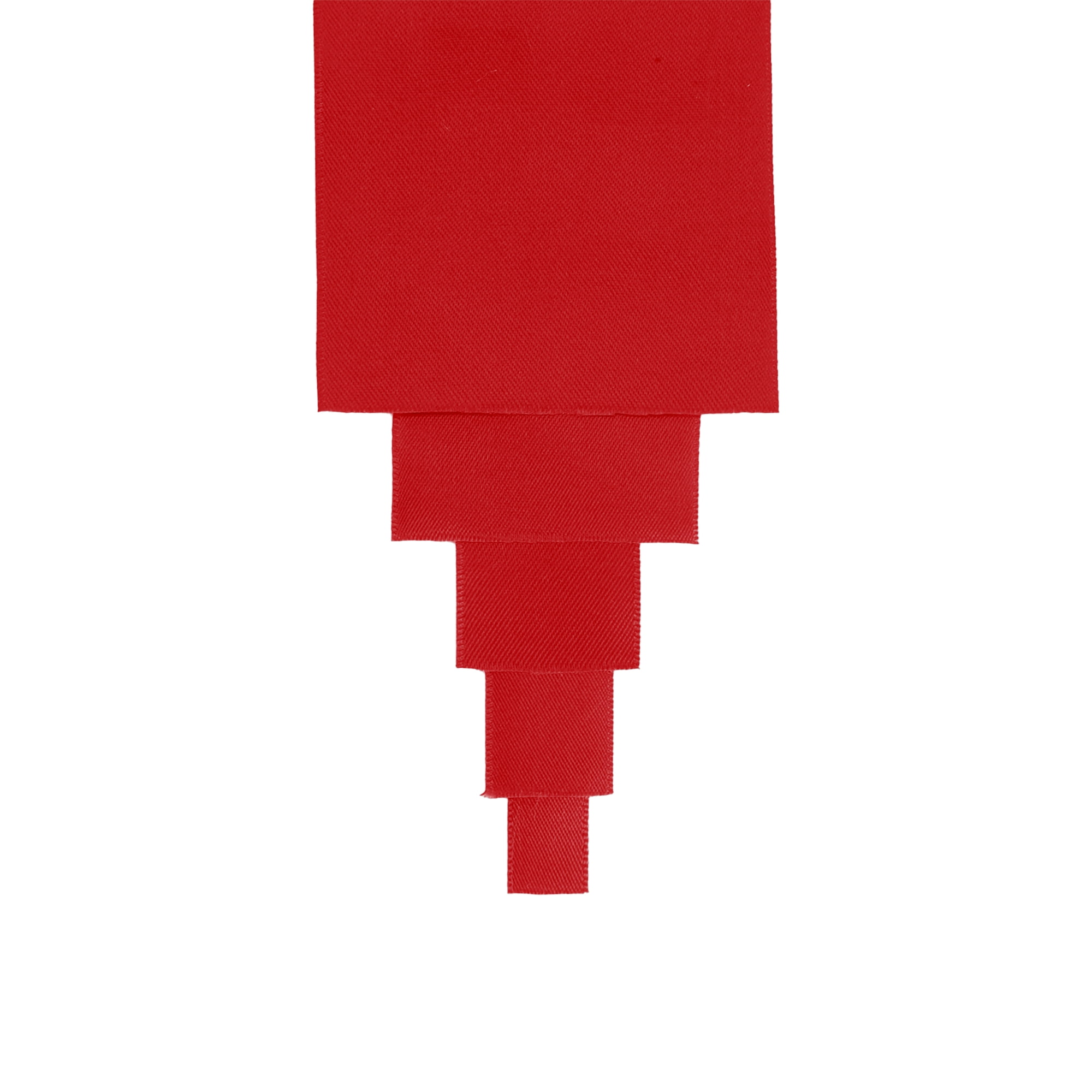 LaRibbons 1 1/2" Red Double Face Satin Ribbon, 50 Yards