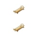 thumbnail image 1 of Billuyoard Bandeja de fruta dorada con borde , placa decorativa duradera y exquisita para bodas y mesas Oro 30x18cm 2Conjunto, 1 of 1