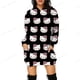thumbnail image 4 of Sudadera con capucha de gran tamaño con estampado de otoño 2024, sudadera con capucha informal para mujer, sudadera HELLO KITTY, sudadera holgada informal ajustada con capucha, 4 of 5