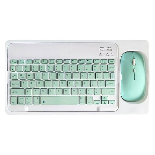 Teclado Bluetooth Pisexur para teléfonos móviles y tabletas, teclado y ratón inalámbricos magnéticos con control mágico, organizador de electrónica para niños.