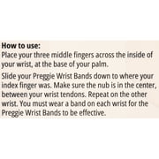 Three Lollies Queasy Wrist Bands - Natural Nausea Relief & Sickness Prevention - Travel & Motion Sickness Bands - Relief from Nausea - White - 1 ct (2 Wrist Bands)