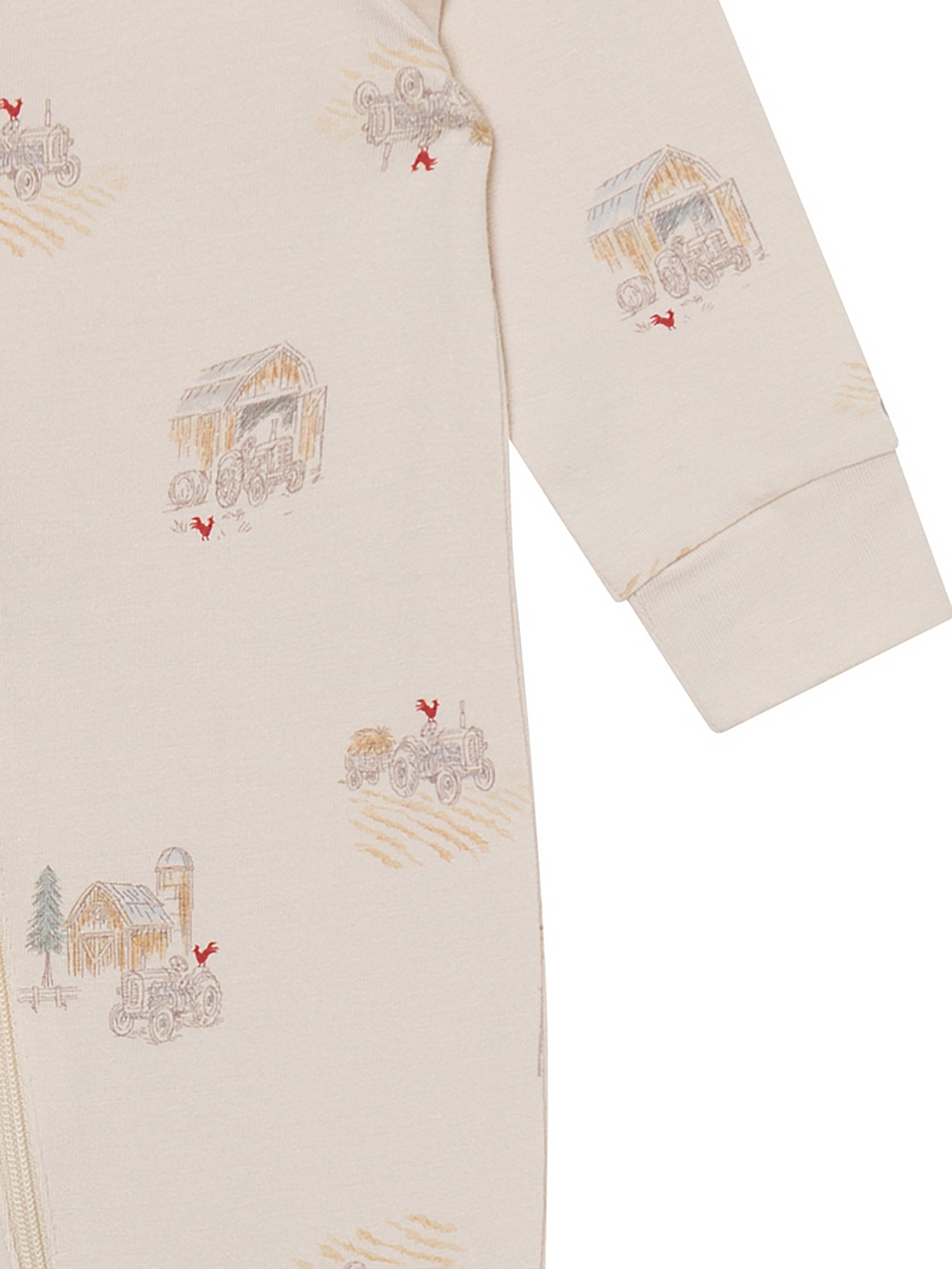 Modern Moments by Gerber Neutral Two-Way Zip Viscose Coverall, Sizes Newborn - 24 Months