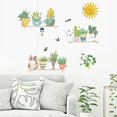 thumbnail image 5 of Pegatinas de pared autoadhesivas para decoración del hogar, dormitorio, porche, plantas en macetas verdes frescas, pegatinas de pared pintadas a mano con plantas en macetas (30 x 90 cm x 2 piezas), 5 of 5