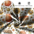 thumbnail image 6 of 84x72 Inch Fall Thanksgiving Farm Shower Curtain Pumpkin Watercolor Floral Farmhouse Bath Curtain Autumn Harvest Long Fabric Shower Curtains for Kids Bathroom Decor Waterproof with Hooks, 6 of 6