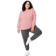 thumbnail image 5 of Terra & Sky Women's Plus Size Fleece Sweatshirt, Available in 1,2, and 3- Packs, Size 0X-4X, 5 of 12