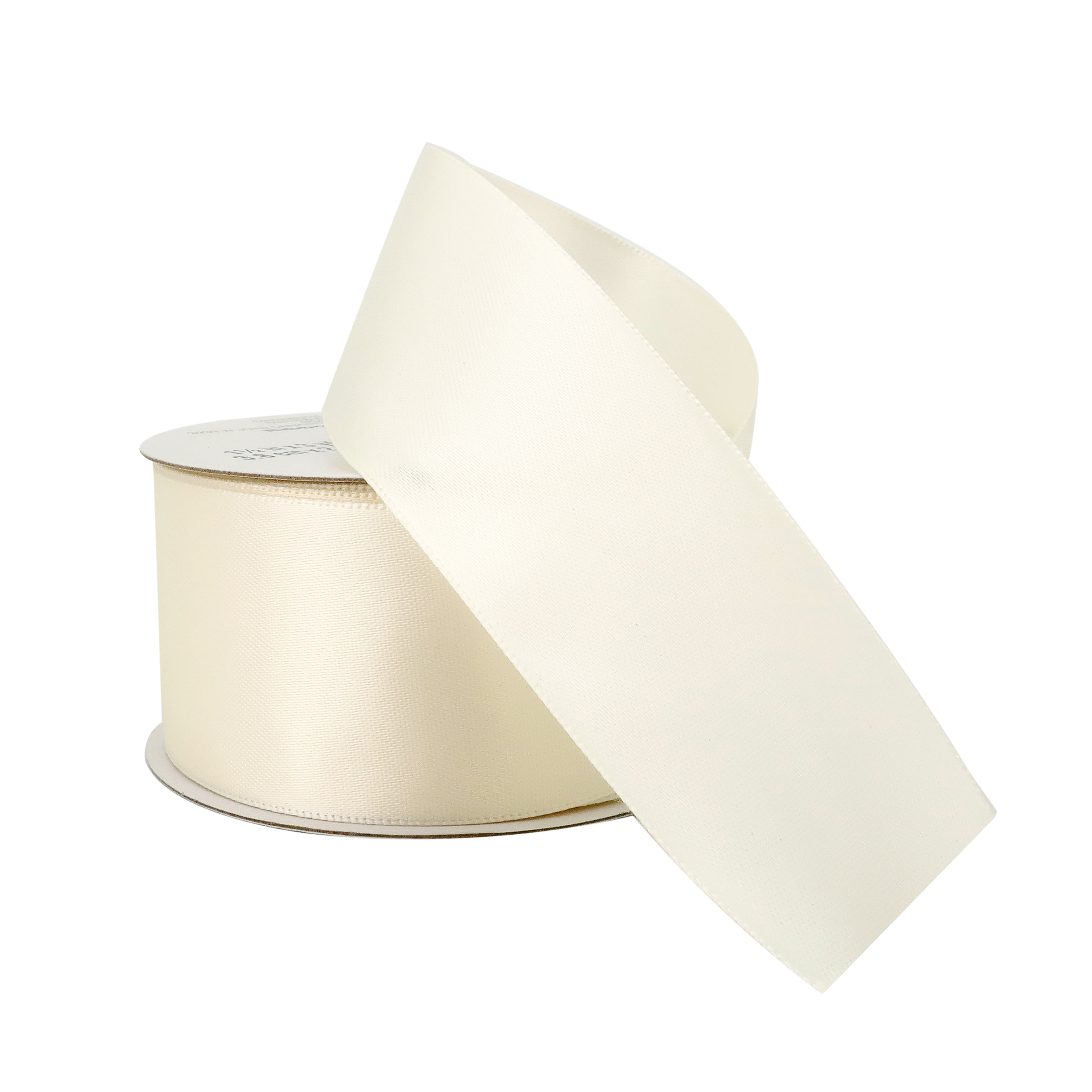 1.5" x 3yd. Ivory Satin Ribbon by Celebrate It – Non-Wired Woven Selvage Edge - Ideal for Gift Wrapping - Crafts & Decor - 12 Pack