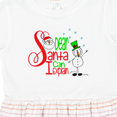 thumbnail image 4 of Inktastic Dear Santa I Can Explain Cute Snowman and Snowflakes Girls Toddler Dress, 4 of 5