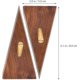 thumbnail image 5 of 2 uds. Gancho para colgar ropa y sombreros en la pared de madera maciza de nogal negro, gancho para ropa y sombreros de baño, gancho de pared decorativo, gancho para toallas, 5 of 5