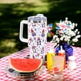 thumbnail image 2 of 4th July Gnomes Tumbler with Handle and Straw Lid 40 oz,Cute Summer Patriotic Gift for Women Men Patriotic Gnomes Vacuum Insulated Leak Proof Stainless Steel Coffee Cup Mug, 2 of 6