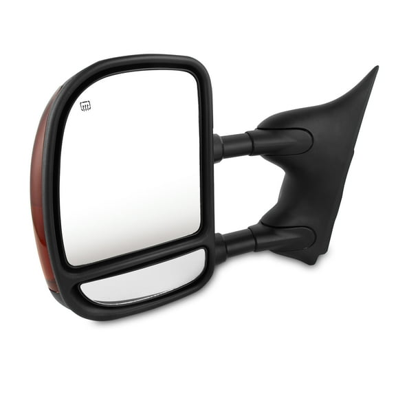 AKKON - Fits 99-07 F250/F350/F450/F550 SuperDuty 01-05 Excursion Power Adjusting Heated Amber LED Signal Tow Mirror Left Driver