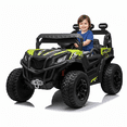 thumbnail image 1 of Kids VIP 12 V Junior Utilitaire Sport 1 Place 4x4 Auto UTV Buggy avec Roues en Caoutchouc, Musique et Télécommande, 1 of 5