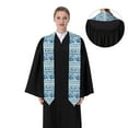 thumbnail image 4 of Haiem Sea Underwater Jellyfish Pattern Graduation Stole 2024 | Premium Satin Sash for Graduation Ceremony, 4 of 7