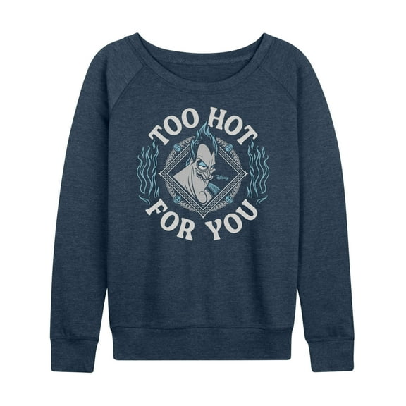 Disney Villains - Hades Too Hot For You - Women's Lightweight French Terry Long Sleeve Shirt