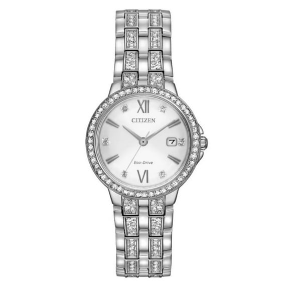 Citizen Women's Silhouette  White Dial Watch - EW2341-63A