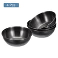 thumbnail image 3 of Plato de condimentos de acero inoxidable de 4 piezas, plato de bocadillos de cocina, herramientas de cocina negras, 3 of 5
