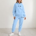 thumbnail image 2 of Cute Bow Valentine's Day Sweatsuit Set for Women - Funny Graphic Hoodie & Jogger Tracksuits, 2 of 4