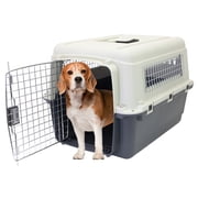 SportPet Designs Airline Approved Plastic Dog Kennel with Wheels, Medium