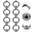 thumbnail image 3 of Miangastore Écrou Anneau en Acier Inoxydable Durable pour Machine Couleur Argent et Excellente Capacité de Charge 8 Pcs, 3 of 8