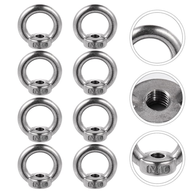 unbranded Pièces de Dispositif de Suspension en Acier Inoxydable, Écrous à Oeil Résistants à la Corrosion, 8 Pcs