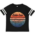 thumbnail image 3 of Inktastic Lake Erie Distressed Retro Sunset Boys or Girls Toddler T-Shirt, 3 of 5