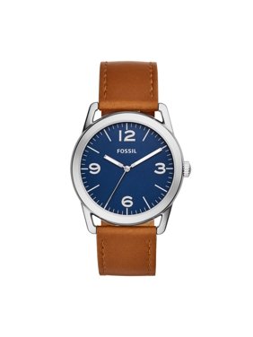 Fossil Men's Ledger Three-Hand Brown Leather Watch
