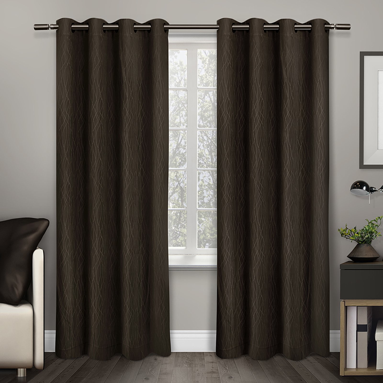 Exclusive Home Crete Textured Jacquard Thermal Window Curtain Panel