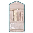 thumbnail image 4 of Rollo de almacenamiento de joyería de terciopelo de imitación de cuero, bolsa de joyería portátil plegable de viaje, 4 of 5