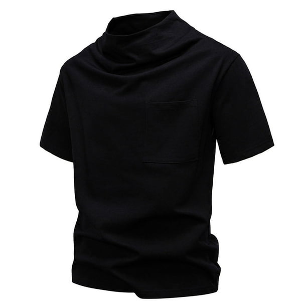 pstuiky camisetas de hombre, Camiseta de manga corta con doble costura para hombre, talla grande, con base en barbecho camisetas de hombre xl