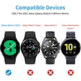 thumbnail image 2 of XIHAMA [4 Pcs] Hard PC Case with Tempered Glass Screen Protector Compatible with Samsung Galaxy 5/4 40/44mm, Electroplated Case All Around Protective Bumpers Cover for Galaxy Watch 5/4 Smartwatch, 2 of 8