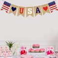 thumbnail image 3 of FOLOYORI Para Fiestas Con Party Bunting Multicolor Con Símbolos Patrióticos Americanos, 3 of 7