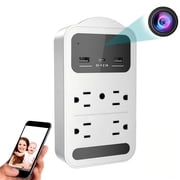 CAMDUCK Discreet Wall Outlet Style Security Camera, 4K Ultra HD, App Remote Access, Night Vision, Motion Alerts for Home Use