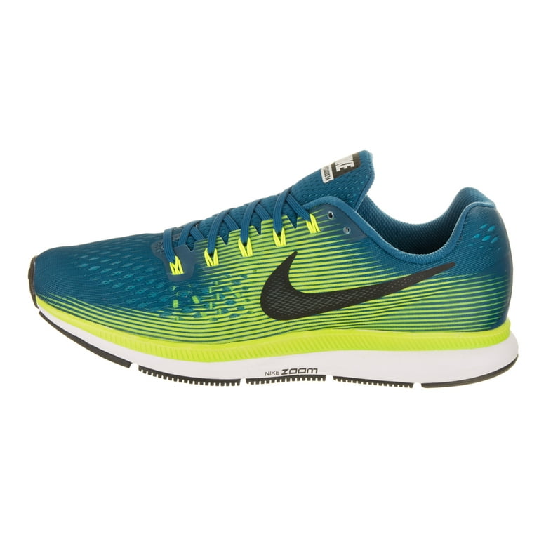 desastre fácil de lastimarse tornado Nike Men's Air Zoom Pegasus 34 Running Shoes (Blue/Green, 12) - Walmart.com