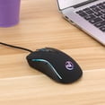 thumbnail image 2 of HXSJ HXSJ A869 Souris de Jeu Illuminée RGB avec 4 Réglages DPI Réglables jusqu'à 3200, Design Ergonomique pour le Confort, Filaire USB 2.0, Compatible avec Windows & Mac, Noir, 2 of 6