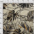thumbnail image 3 of oneOone Silk Tabby Light Brown Fabric Abstract Tropical Leaf Sewing Material Print Fabric By The Yard 42 Inch Wide, 3 of 4