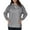 Grey, variant on XIAONU Womens Hoodies Waffle Stitch Solid Color Sweatshirt Pleasure Long-Sleeve Drawstring Hooded Pullover Sweatshirt